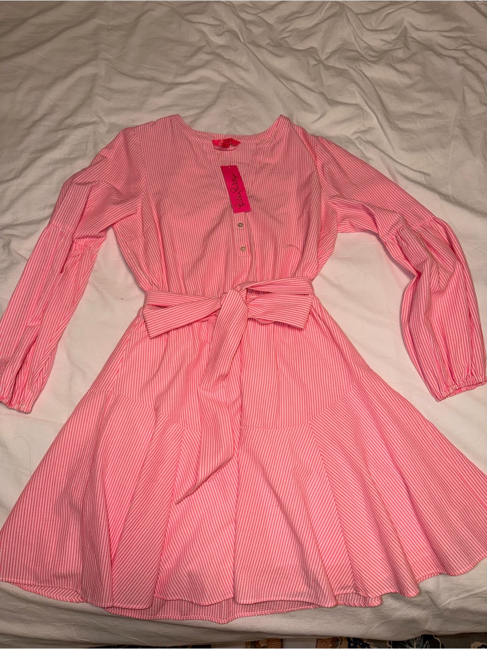 Lily Pulitzer Carla Striped Dress in Roxie Pink Harbor Stripe